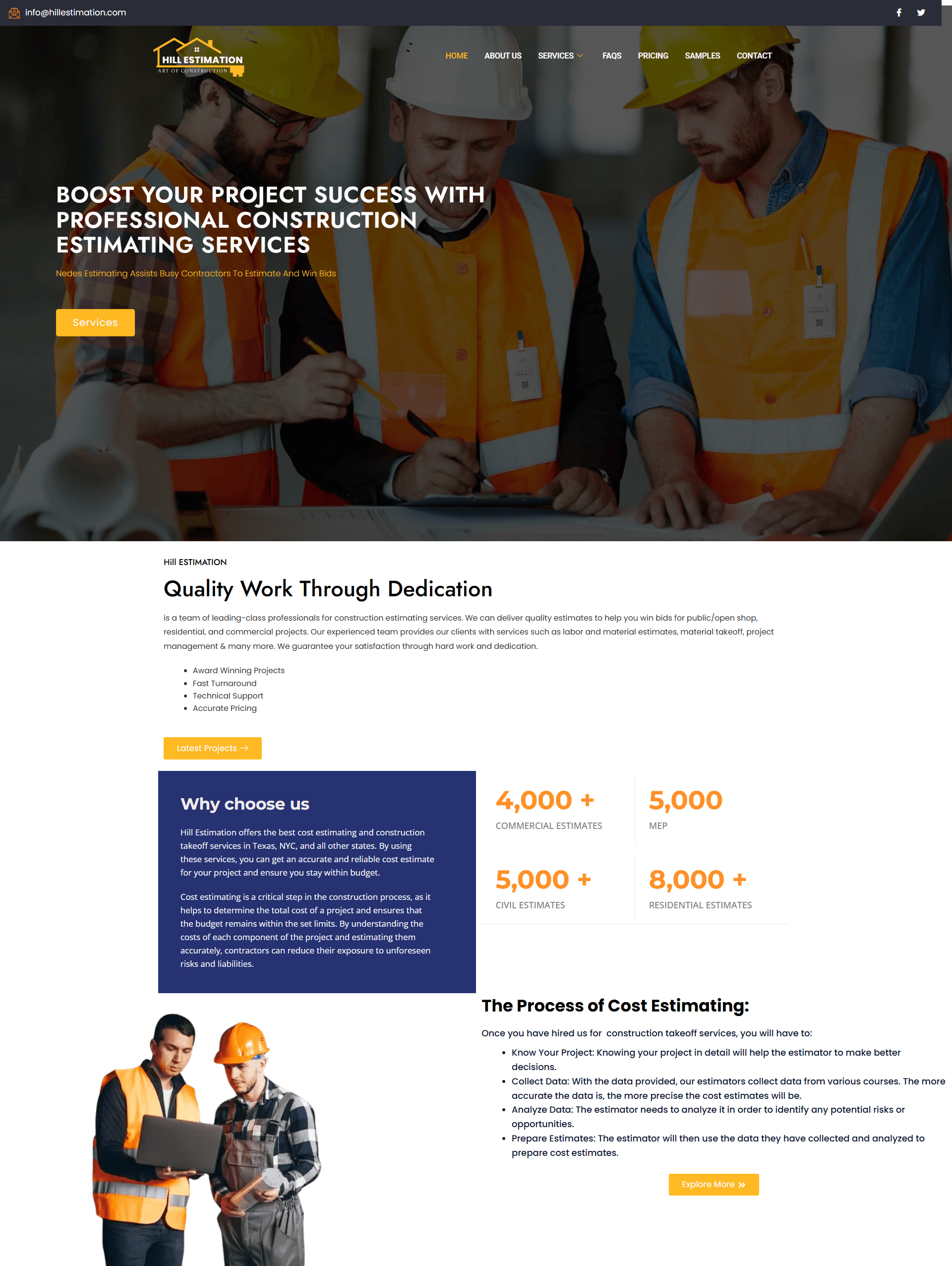 Hillestimation website using wordpress elementor Hillestimation website using wordpress elementor